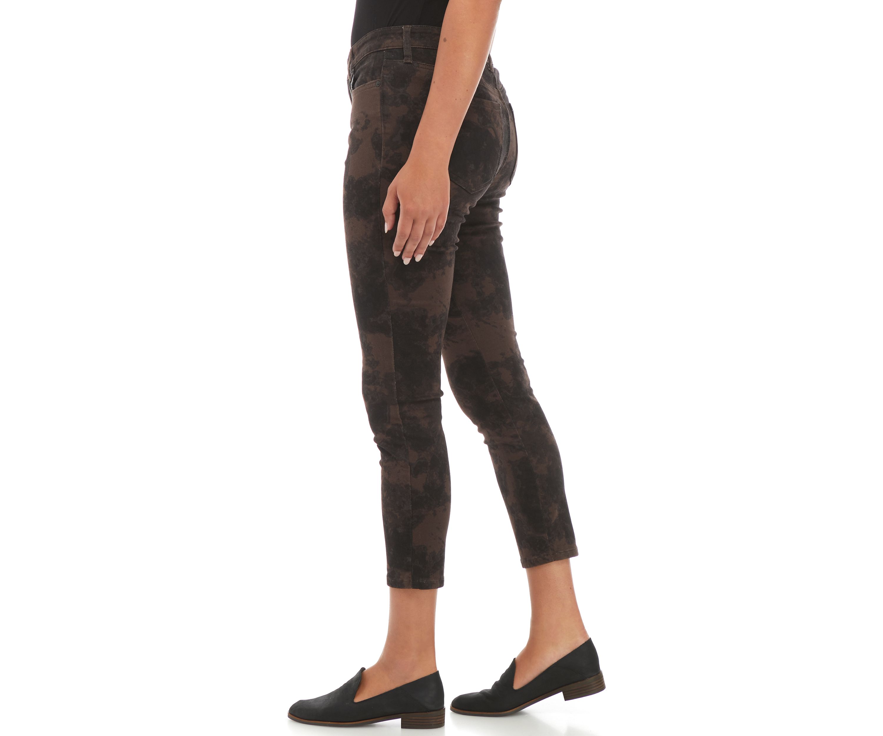 Womens Mid-Rise Skinny Ankle Jeans