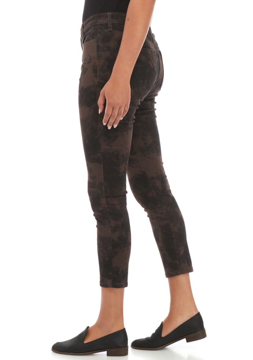Womens Mid-Rise Skinny Ankle Jeans