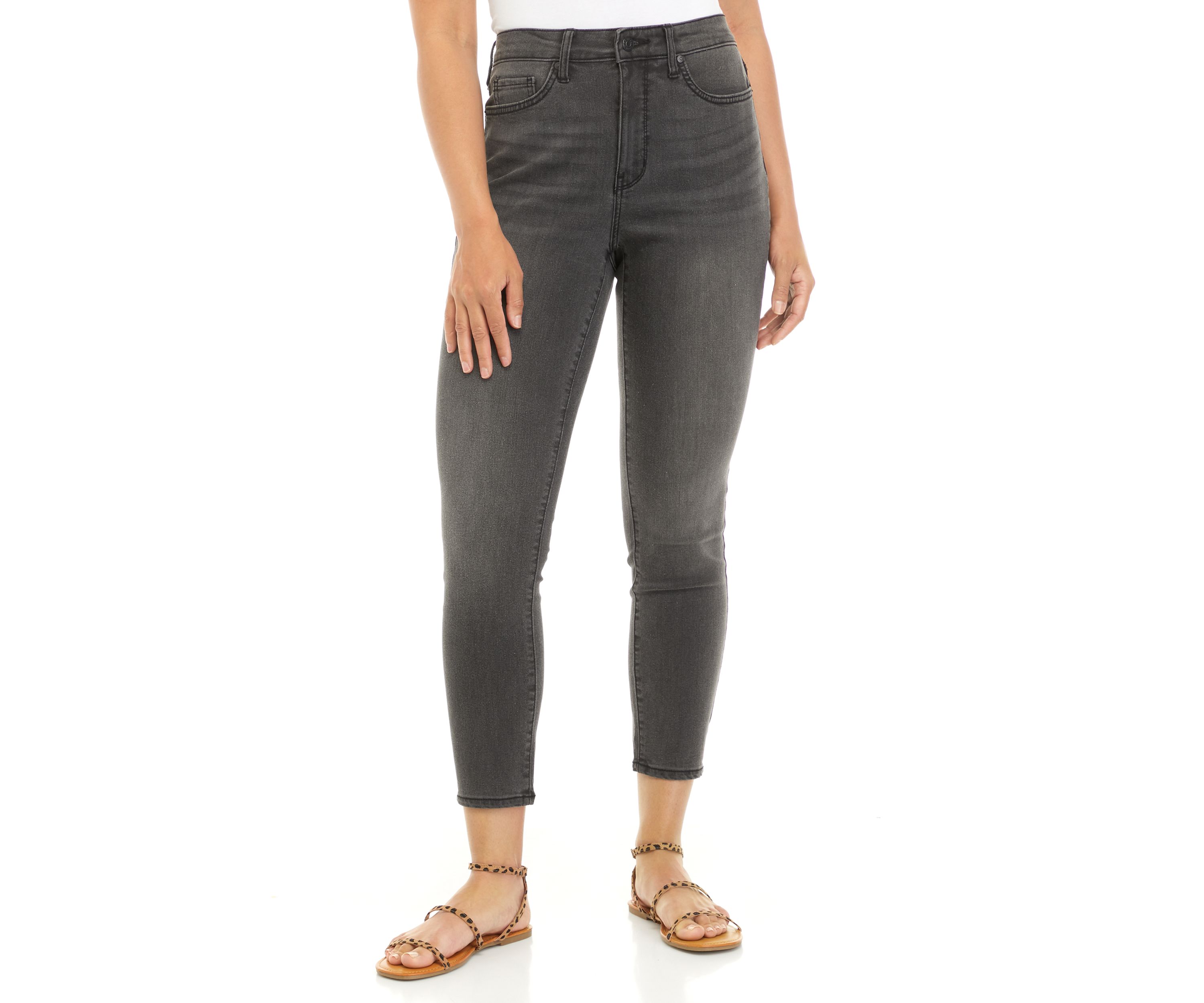 Womens High Rise Skinny Ankle Jeans 