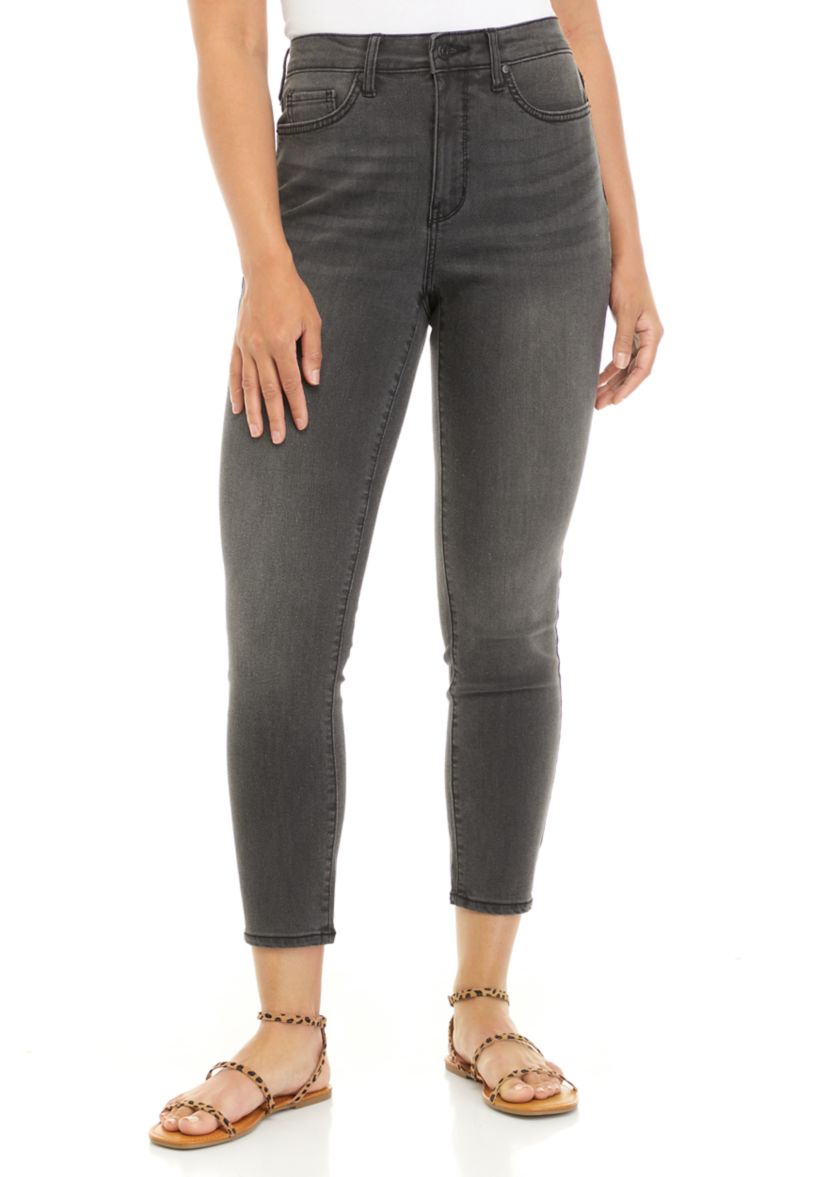 Womens High Rise Skinny Ankle Jeans 