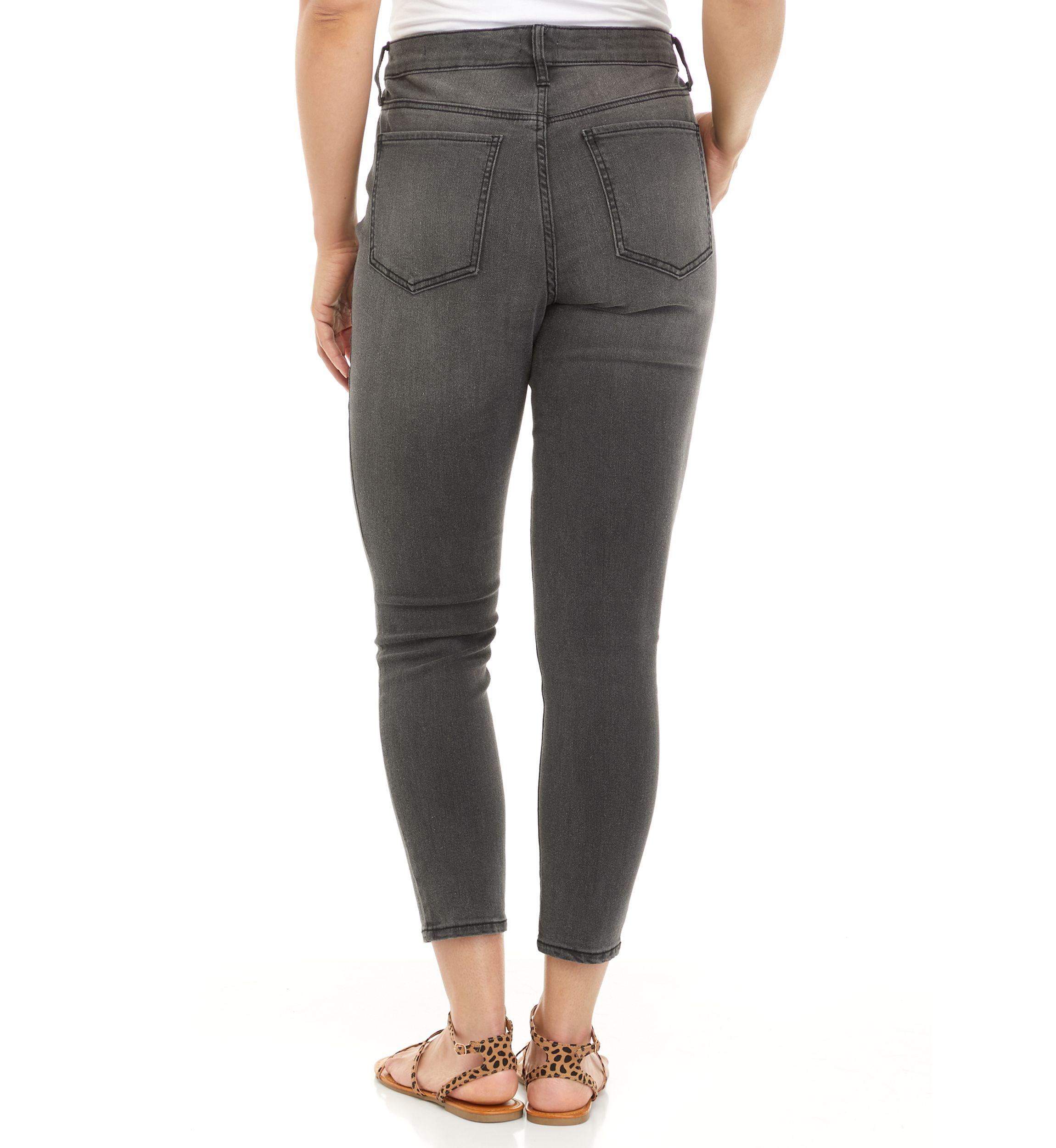 Womens High Rise Skinny Ankle Jeans 
