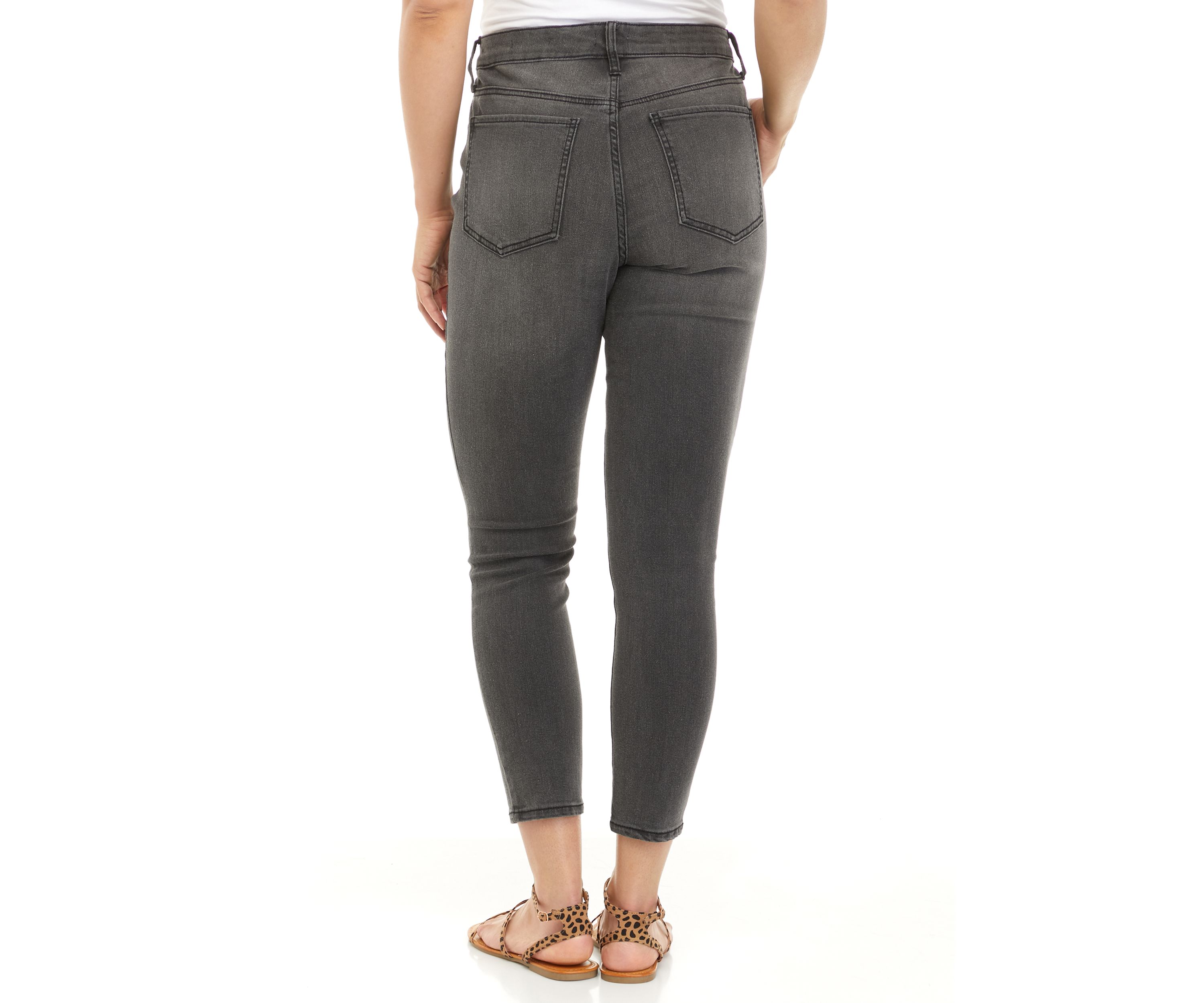 Womens High Rise Skinny Ankle Jeans 
