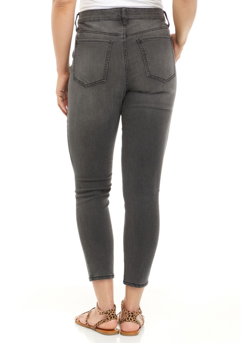 Womens High Rise Skinny Ankle Jeans 