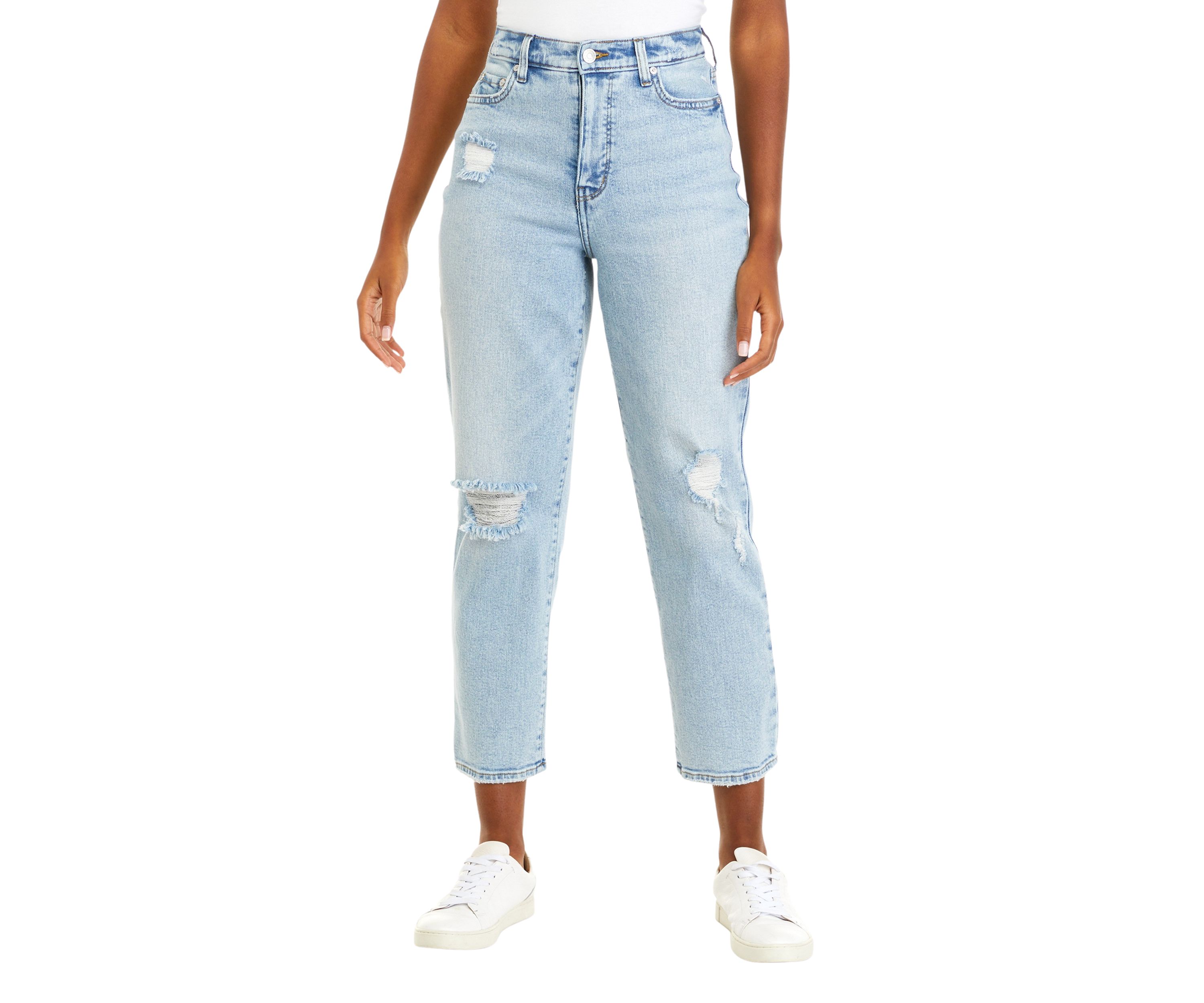 Womens Curvy Fit High Rise Vintage Straight Leg Jeans								