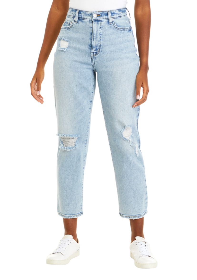 Womens Curvy Fit High Rise Vintage Straight Leg Jeans								
