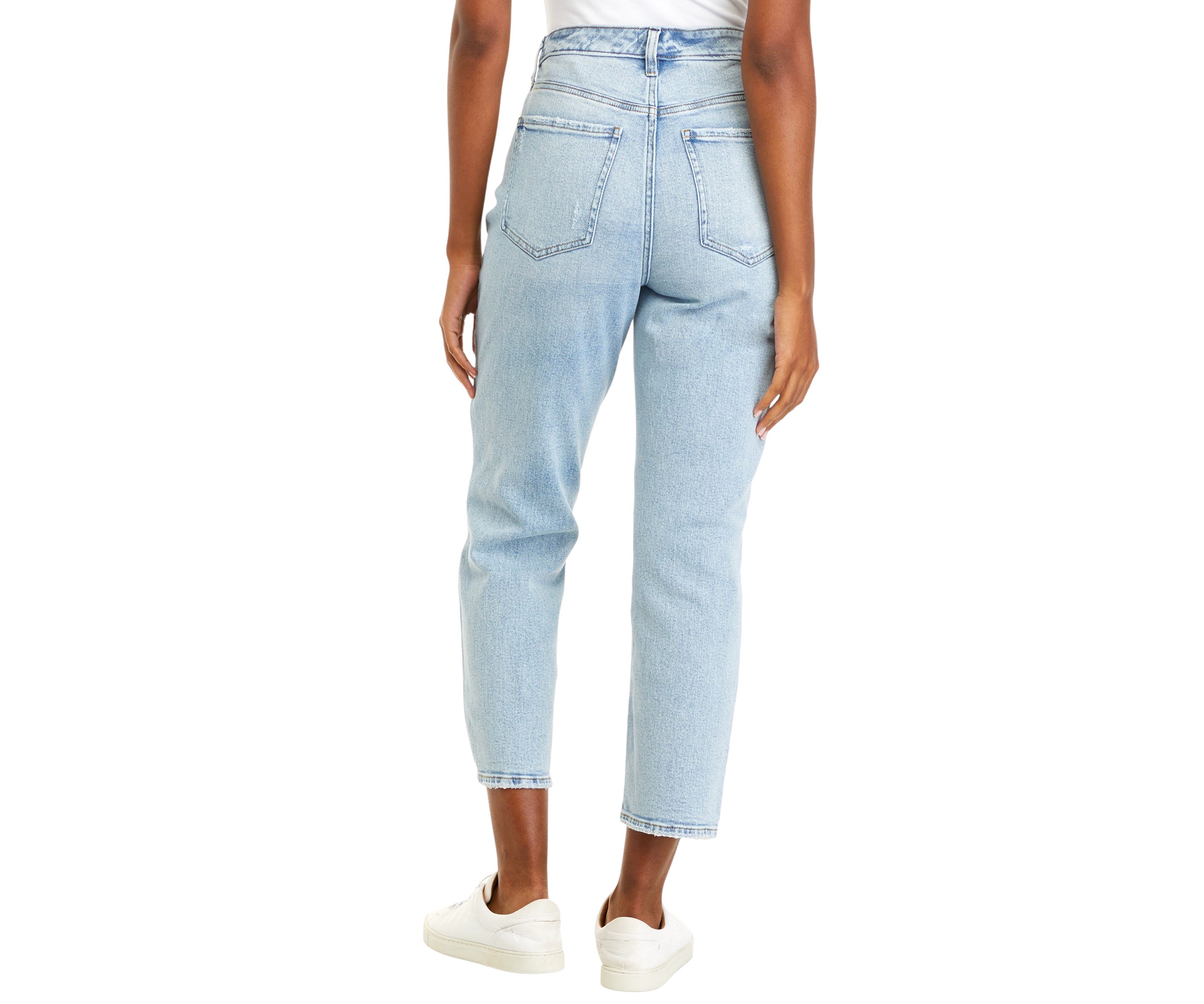 Womens Curvy Fit High Rise Vintage Straight Leg Jeans								