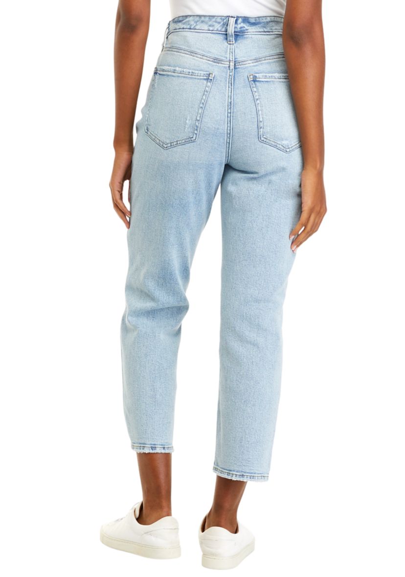 Womens Curvy Fit High Rise Vintage Straight Leg Jeans								