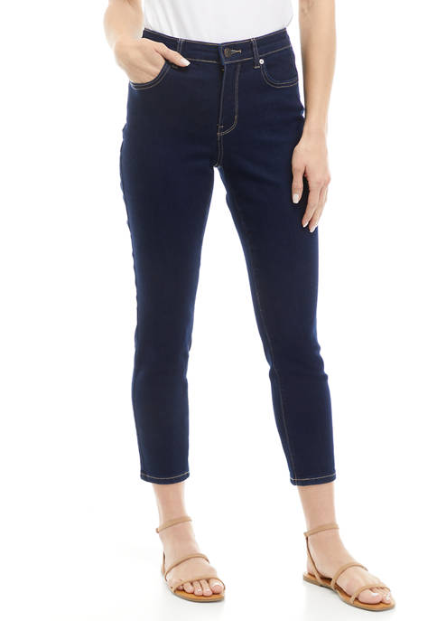 Wonderly Womens 5 Pocket Cropped Denim Jeans