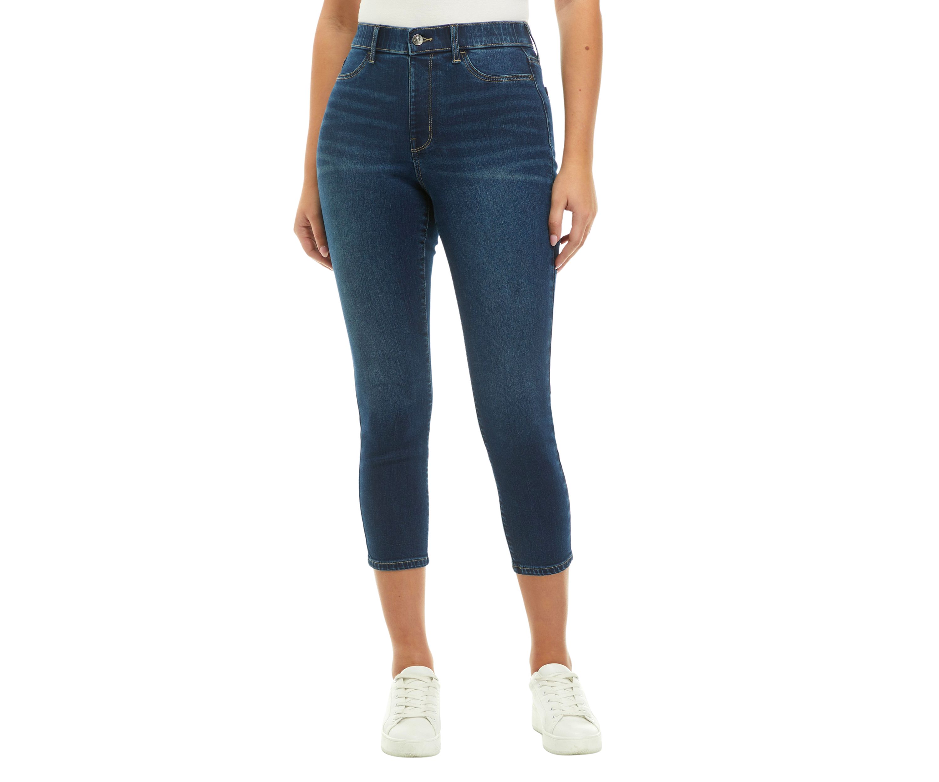 Womens Cropped Denim Jeans