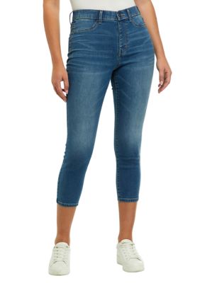 Buy Peri Mid Rise Straight Leg Pull-On Jeans Plus Size for USD