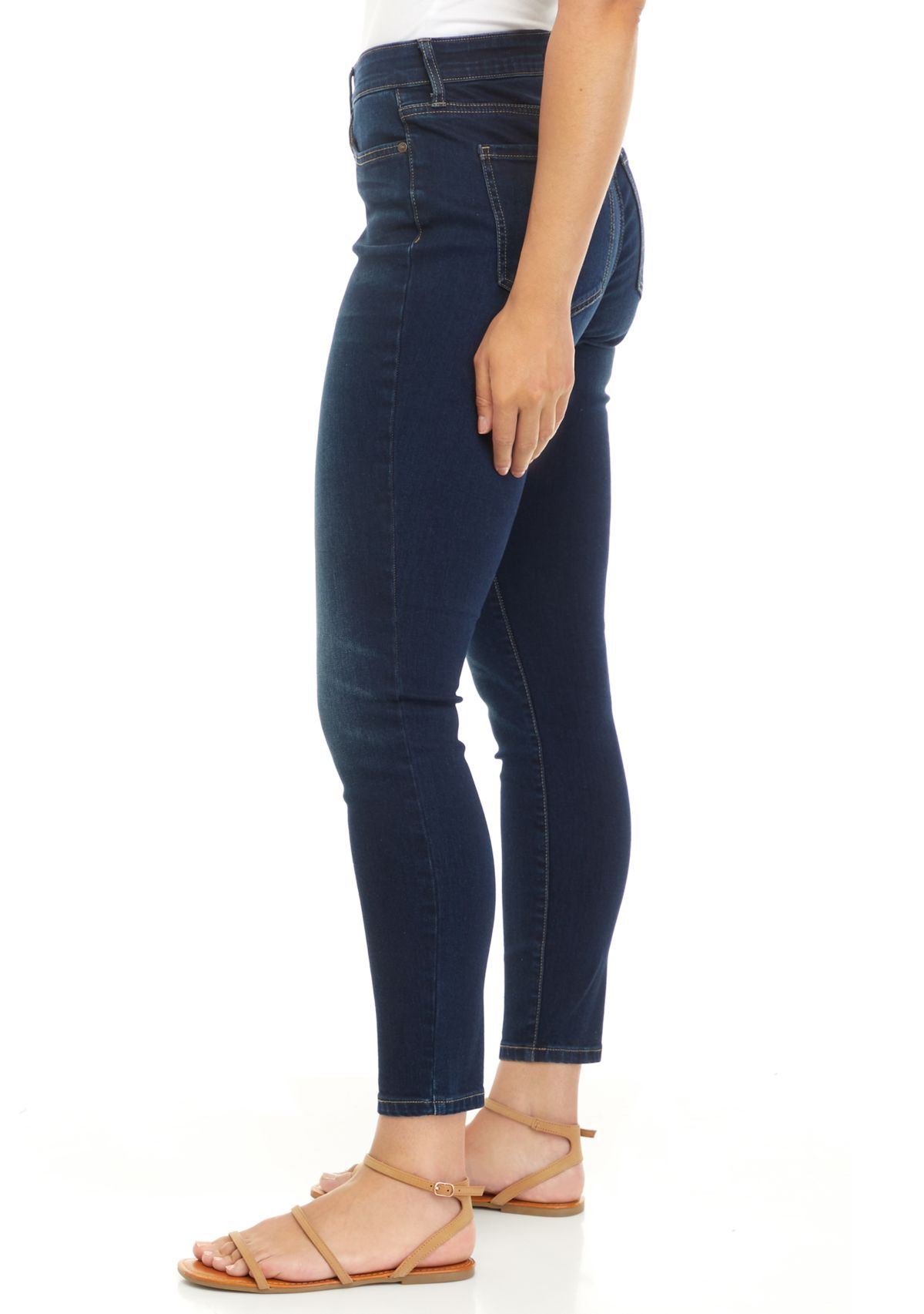 Womens Mid Rise Skinny Jeans 