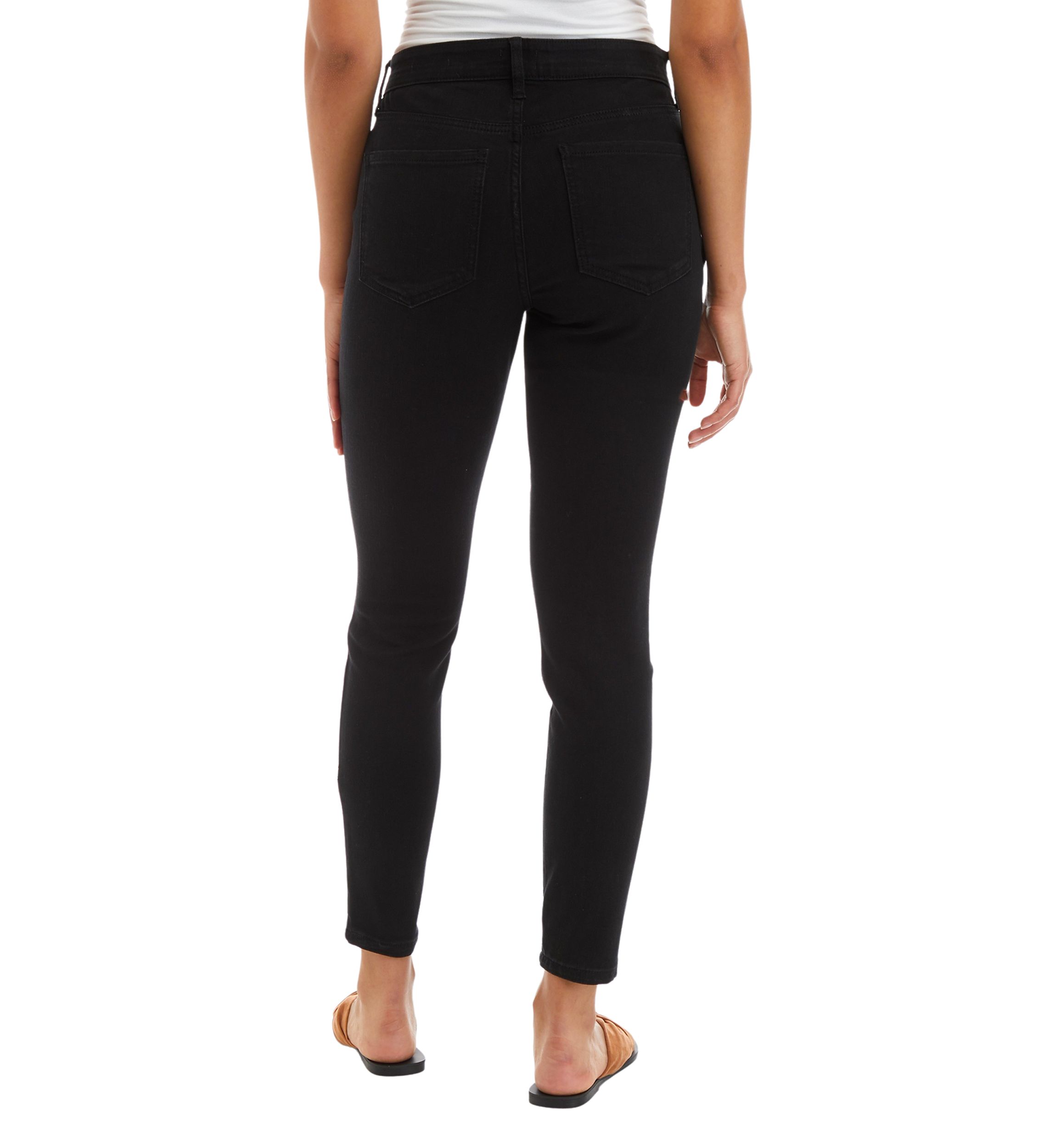 Womens Mid Rise Skinny Jeans