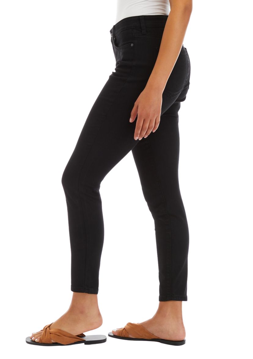Womens Mid Rise Skinny Jeans