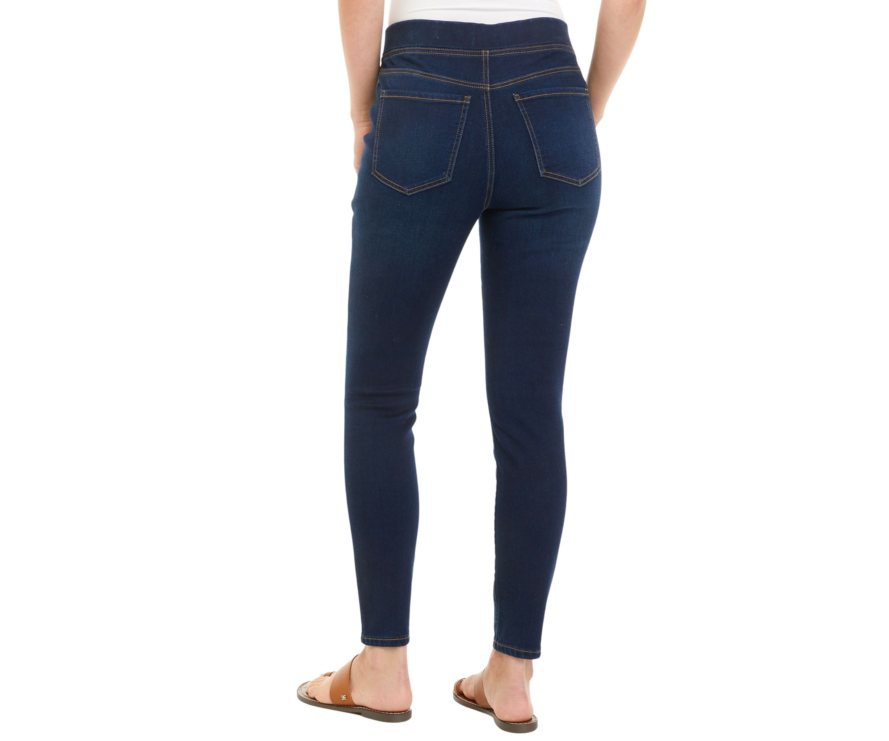 Womens High Rise Pull On Skinny Jeans 
