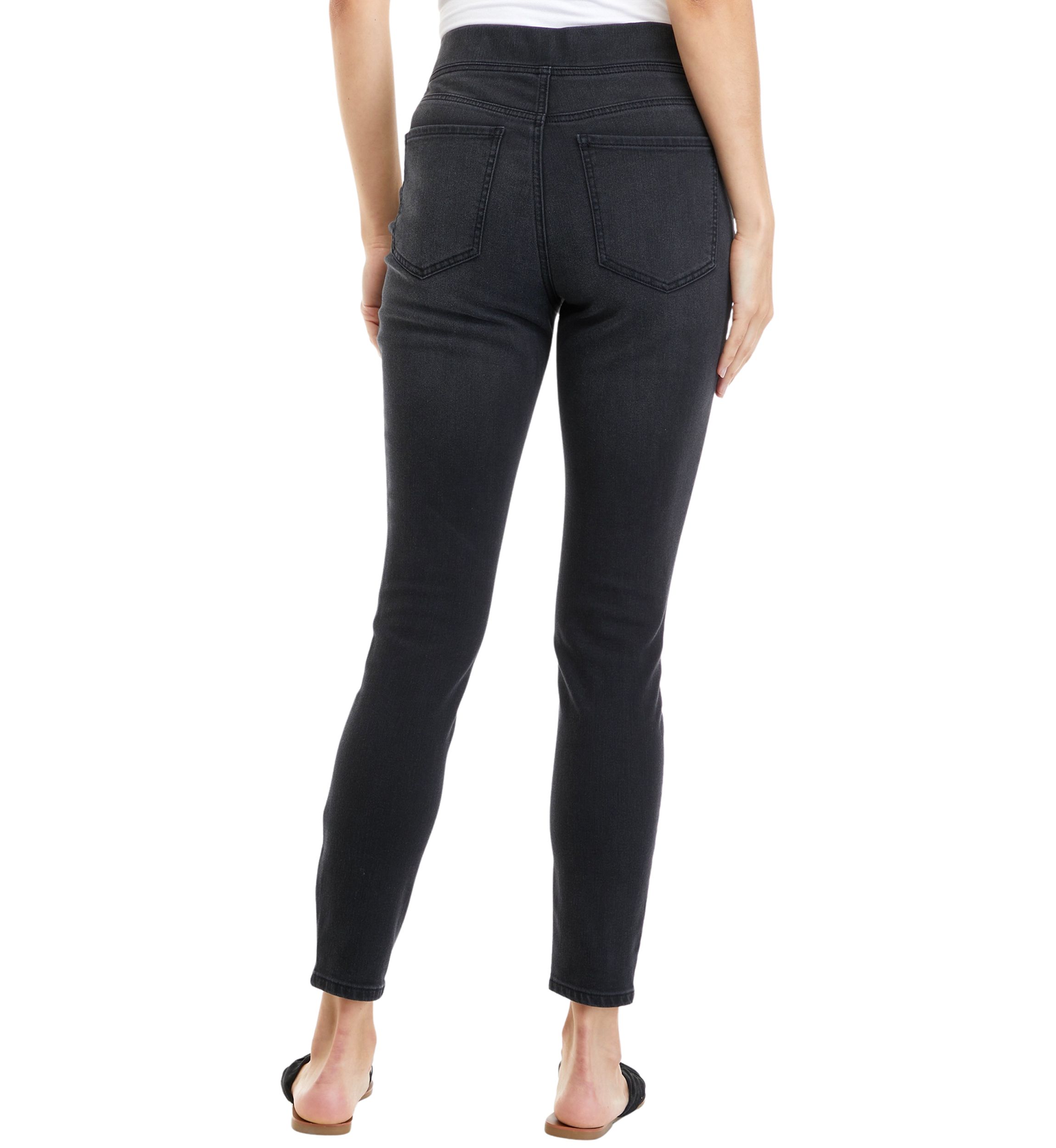 Womens High Rise Pull On Skinny Jeans 