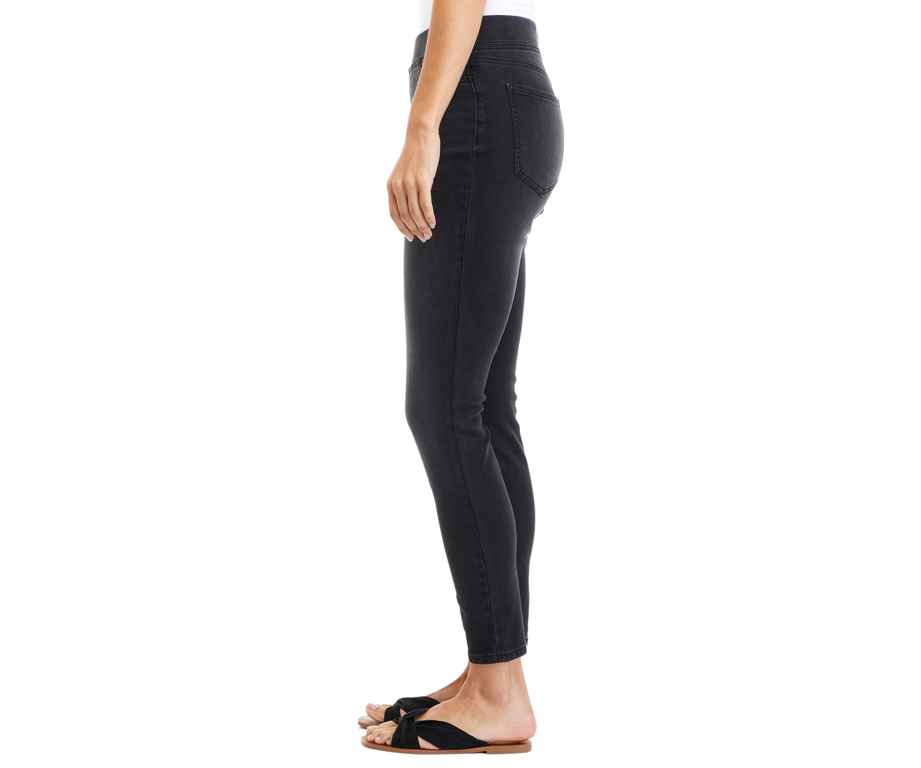 Womens High Rise Pull On Skinny Jeans 
