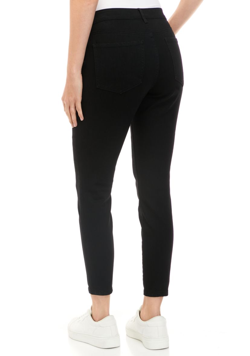 Womens Mid Rise Skinny Jeans
