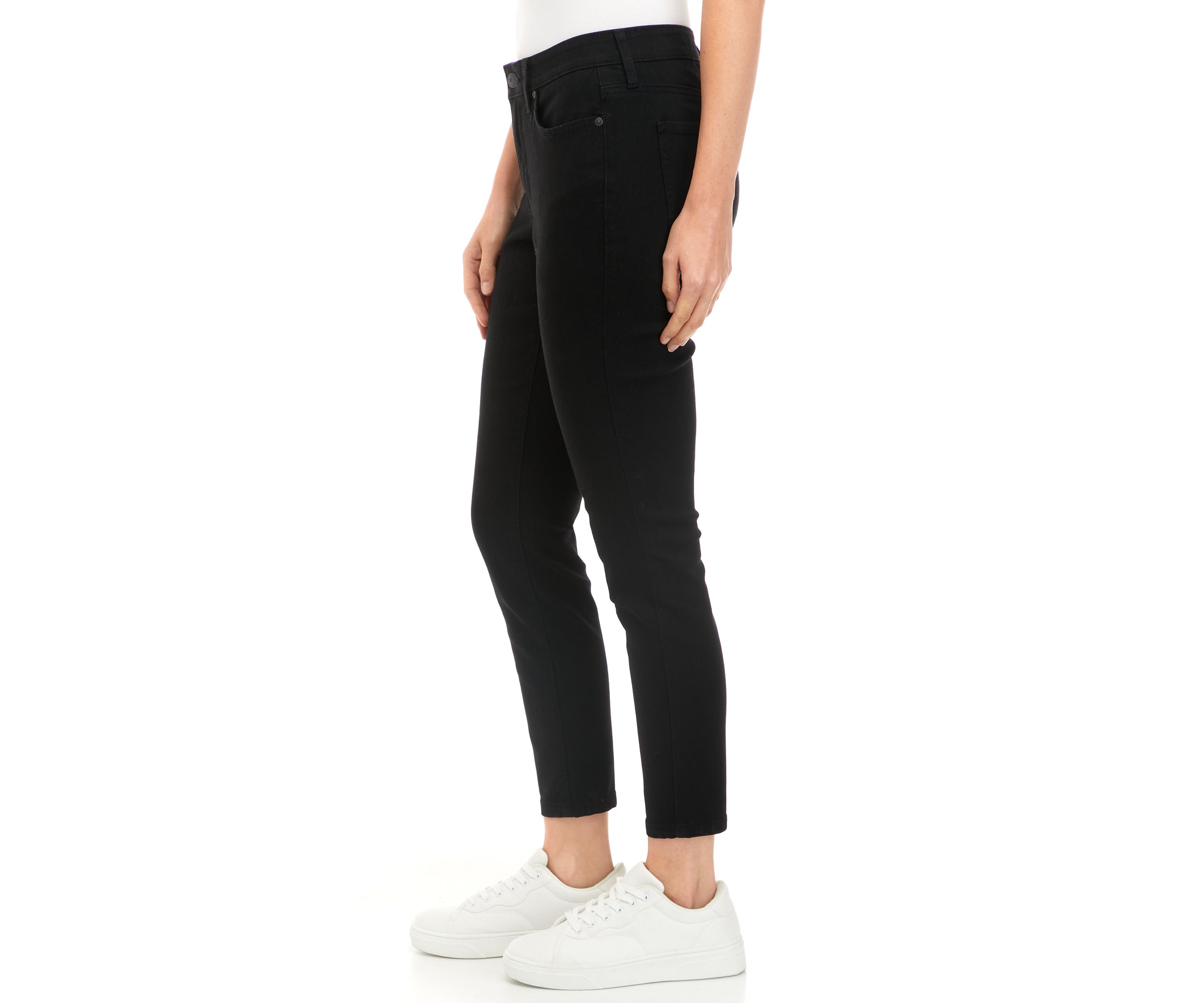 Womens Mid Rise Skinny Jeans