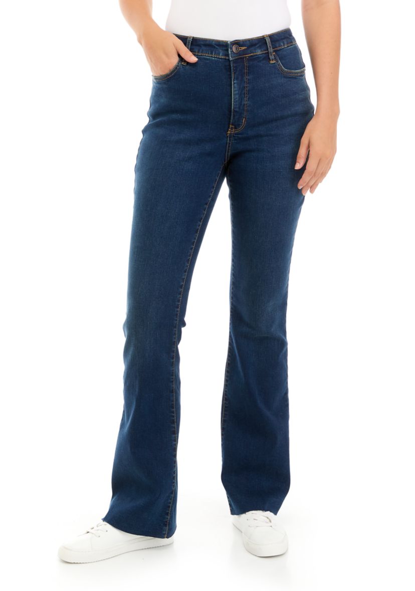 Womens High Rise Flare Jeans