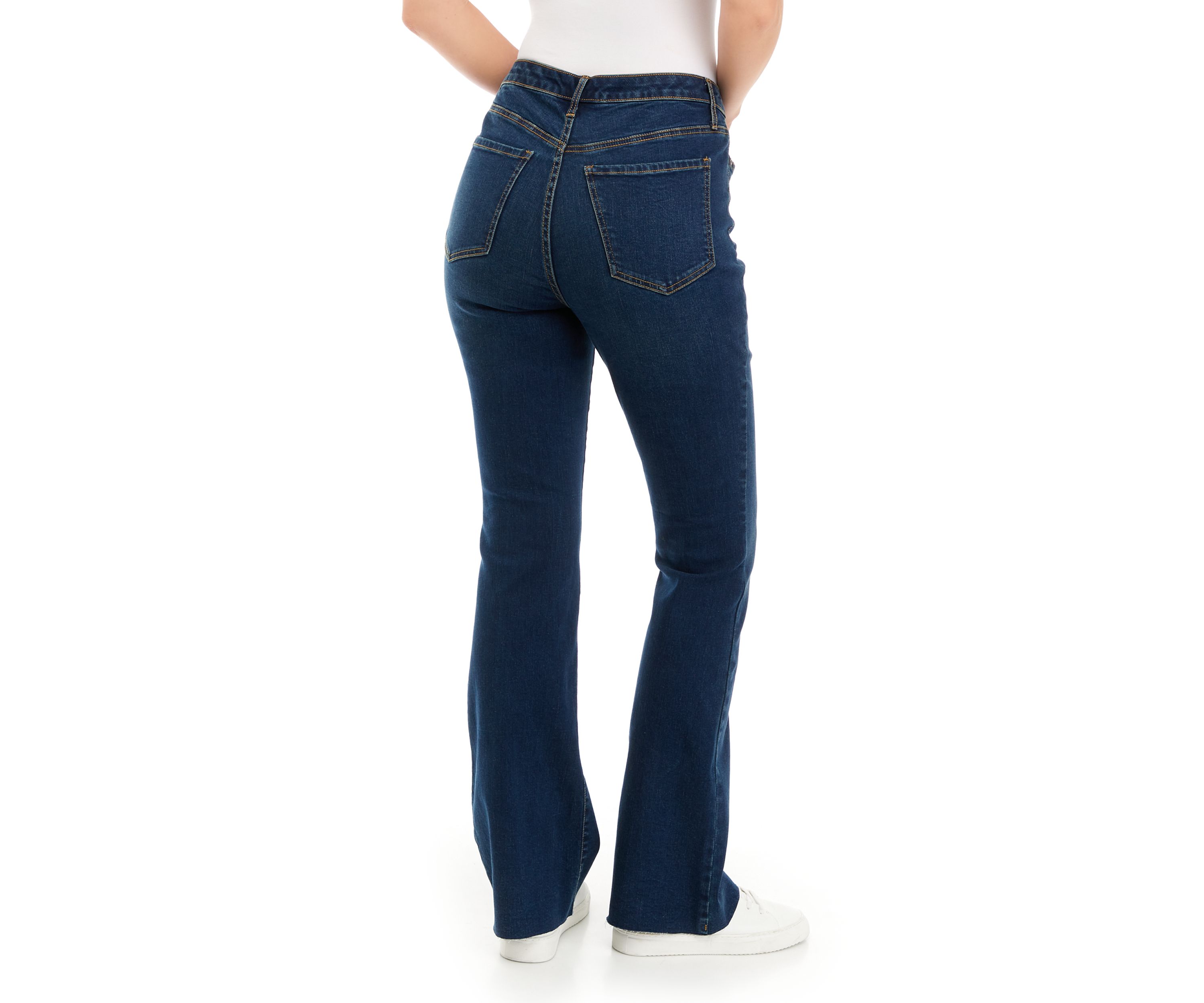 Womens High Rise Flare Jeans