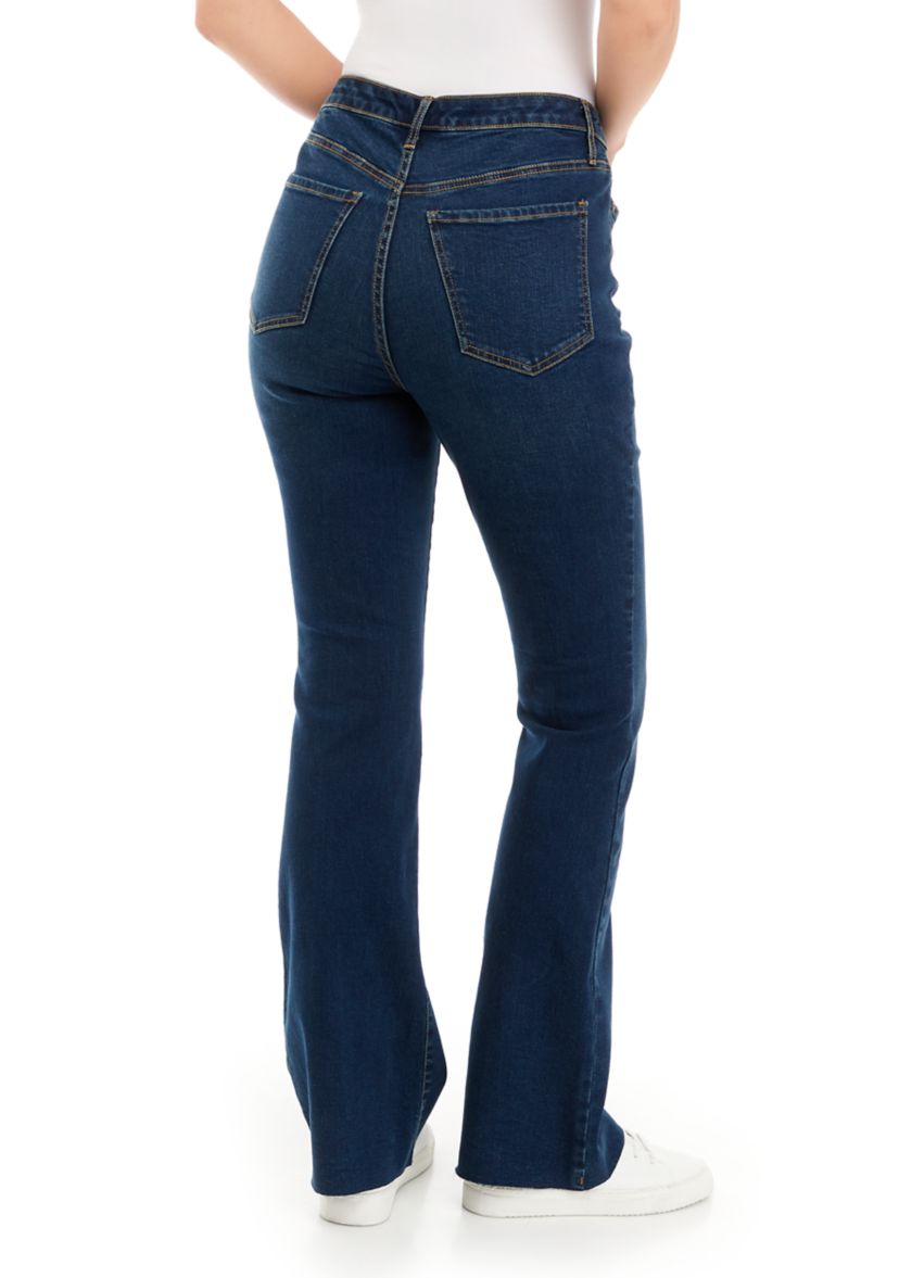 Womens High Rise Flare Jeans