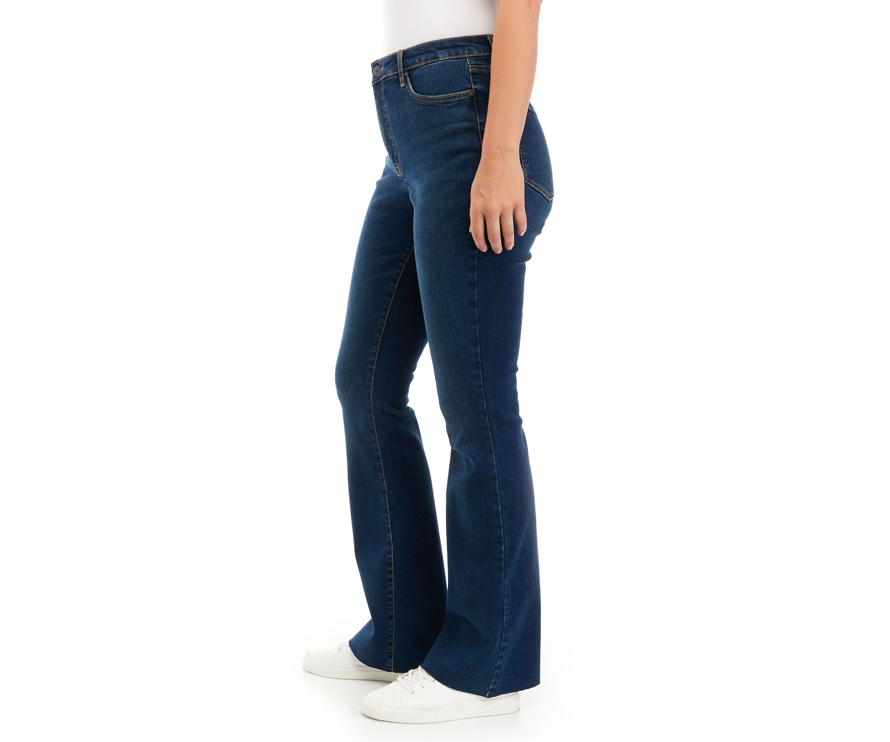 Womens High Rise Flare Jeans