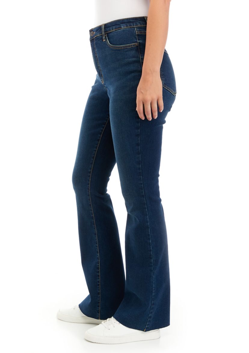 Womens High Rise Flare Jeans
