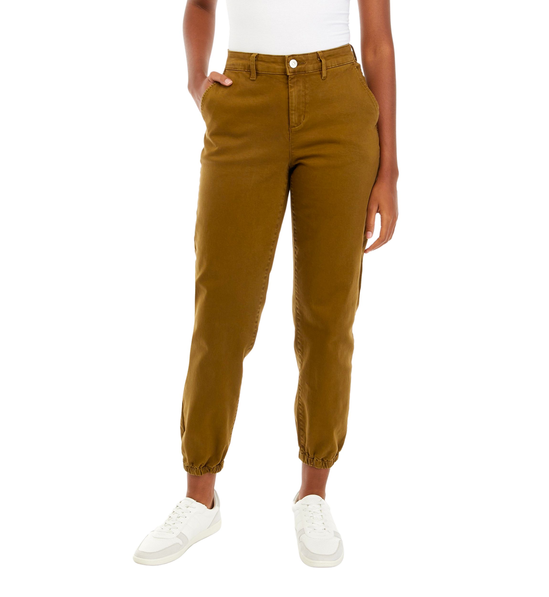 Womens Denim Jogger Pants