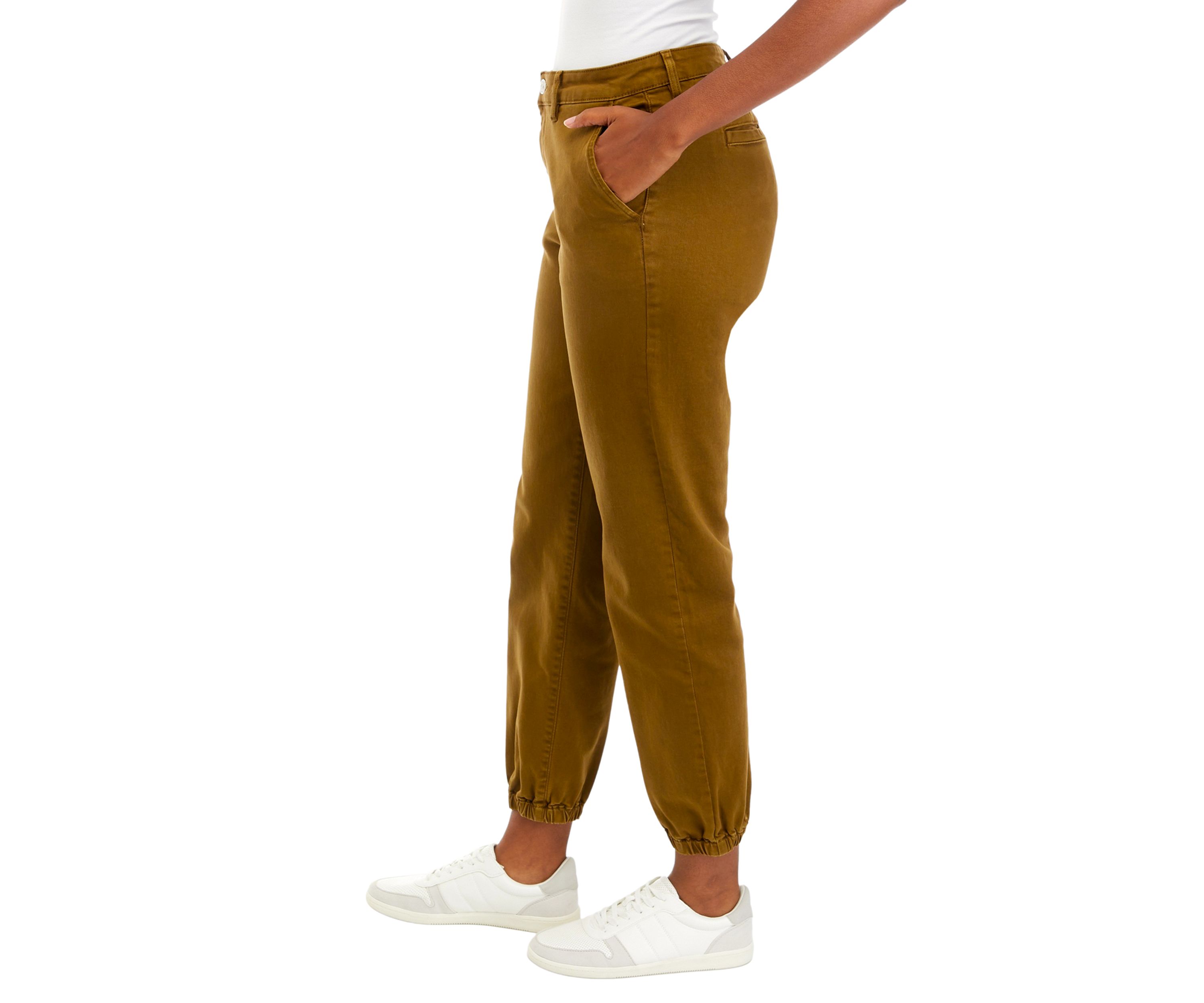 Womens Denim Jogger Pants