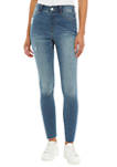  Petite High Rise Pull On Skinny Jeans
