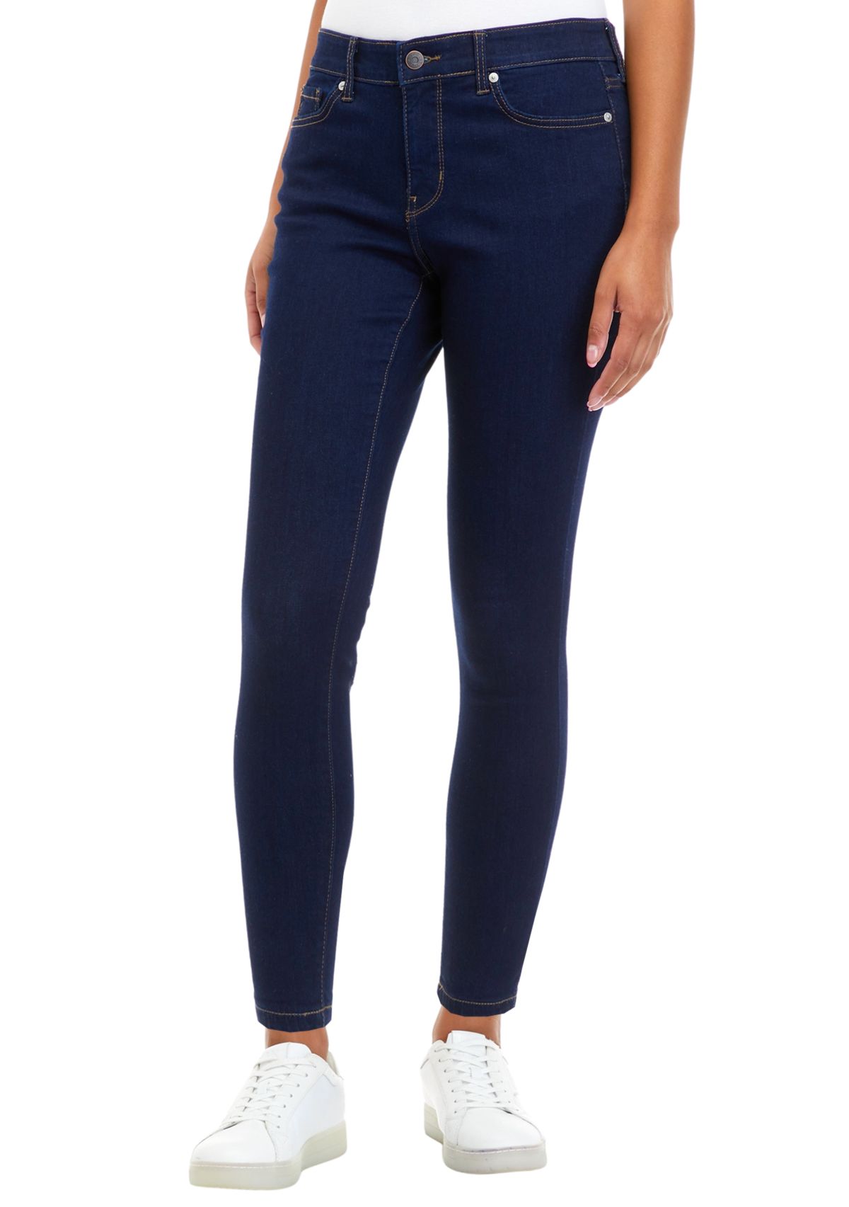 Petite Mid Rise Skinny Jeans