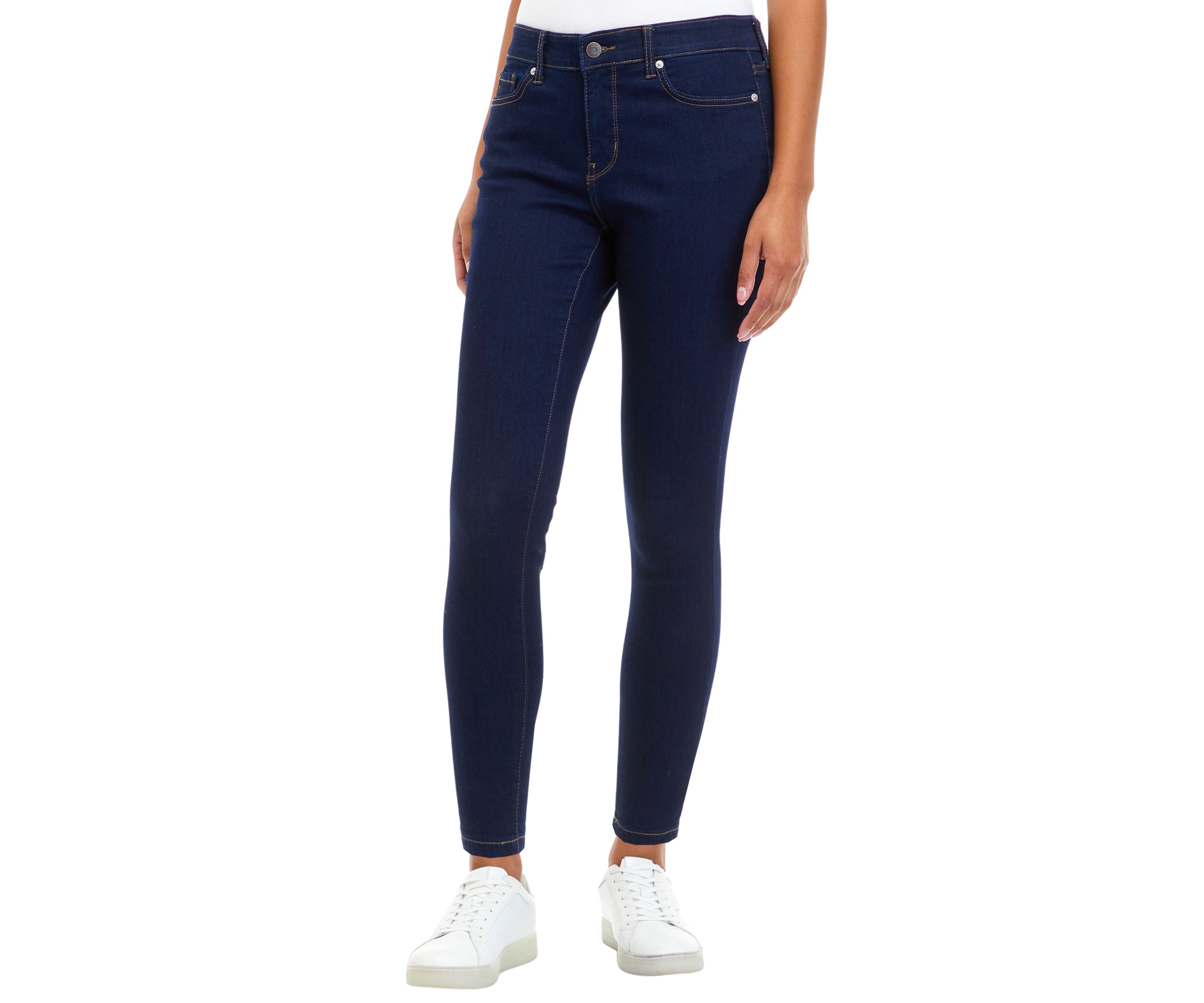 Petite Mid Rise Skinny Jeans