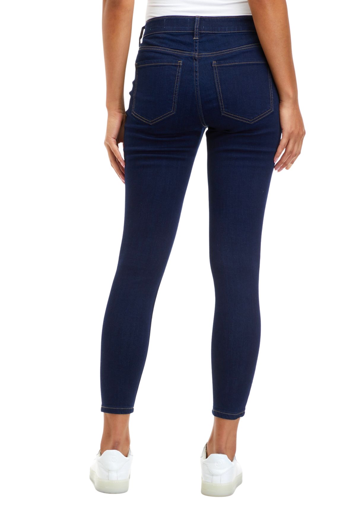 Petite Mid Rise Skinny Jeans