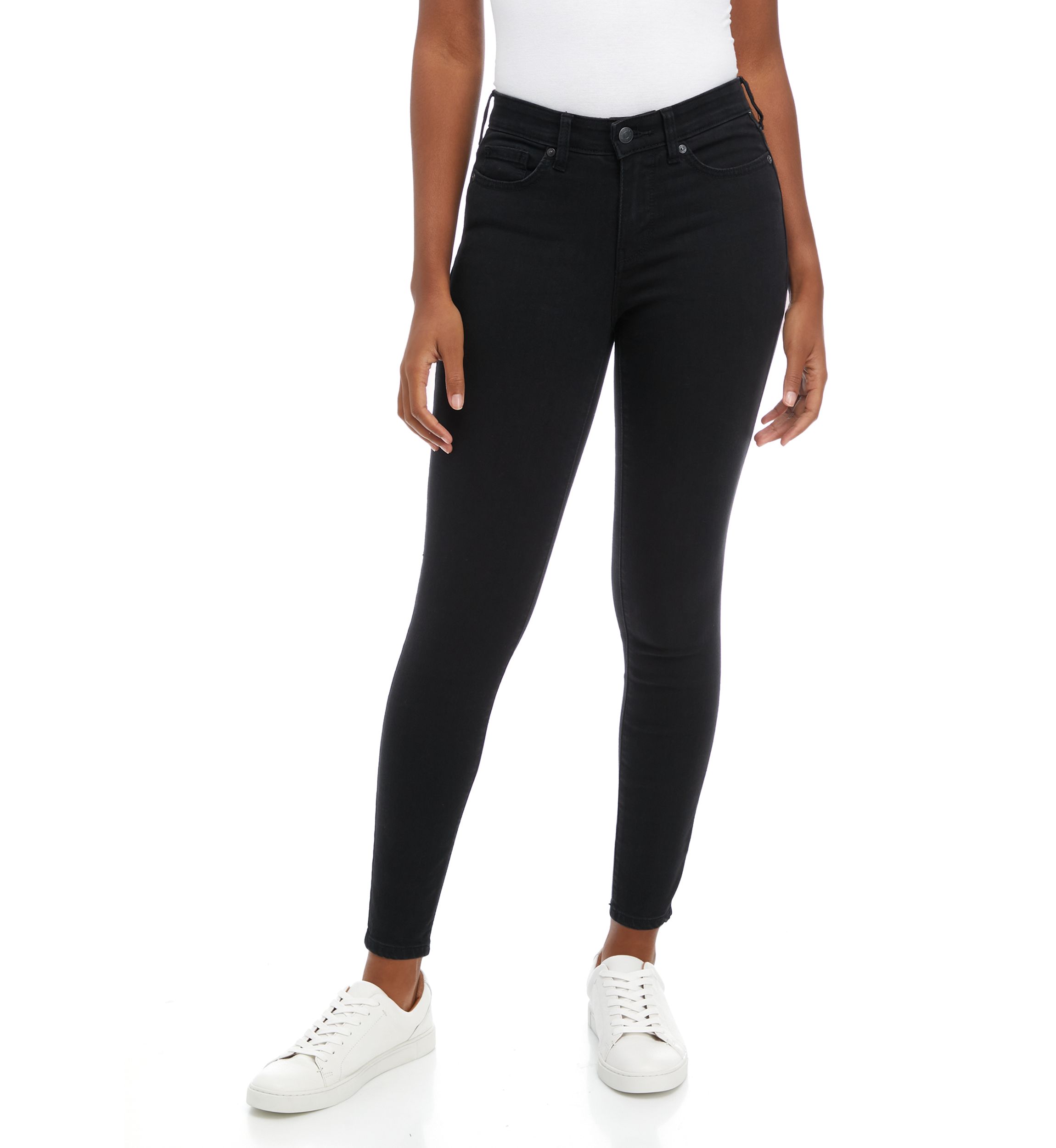 Petite Mid Rise Skinny Jeans