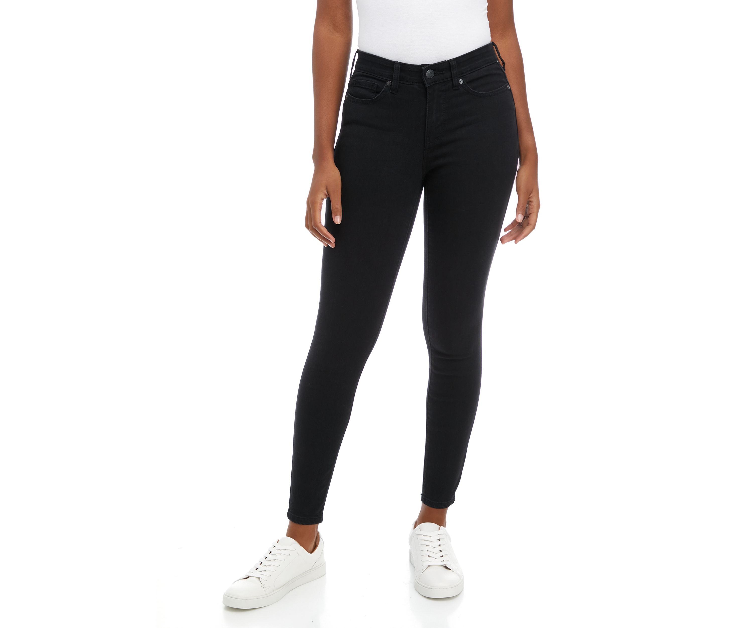 Petite Mid Rise Skinny Jeans