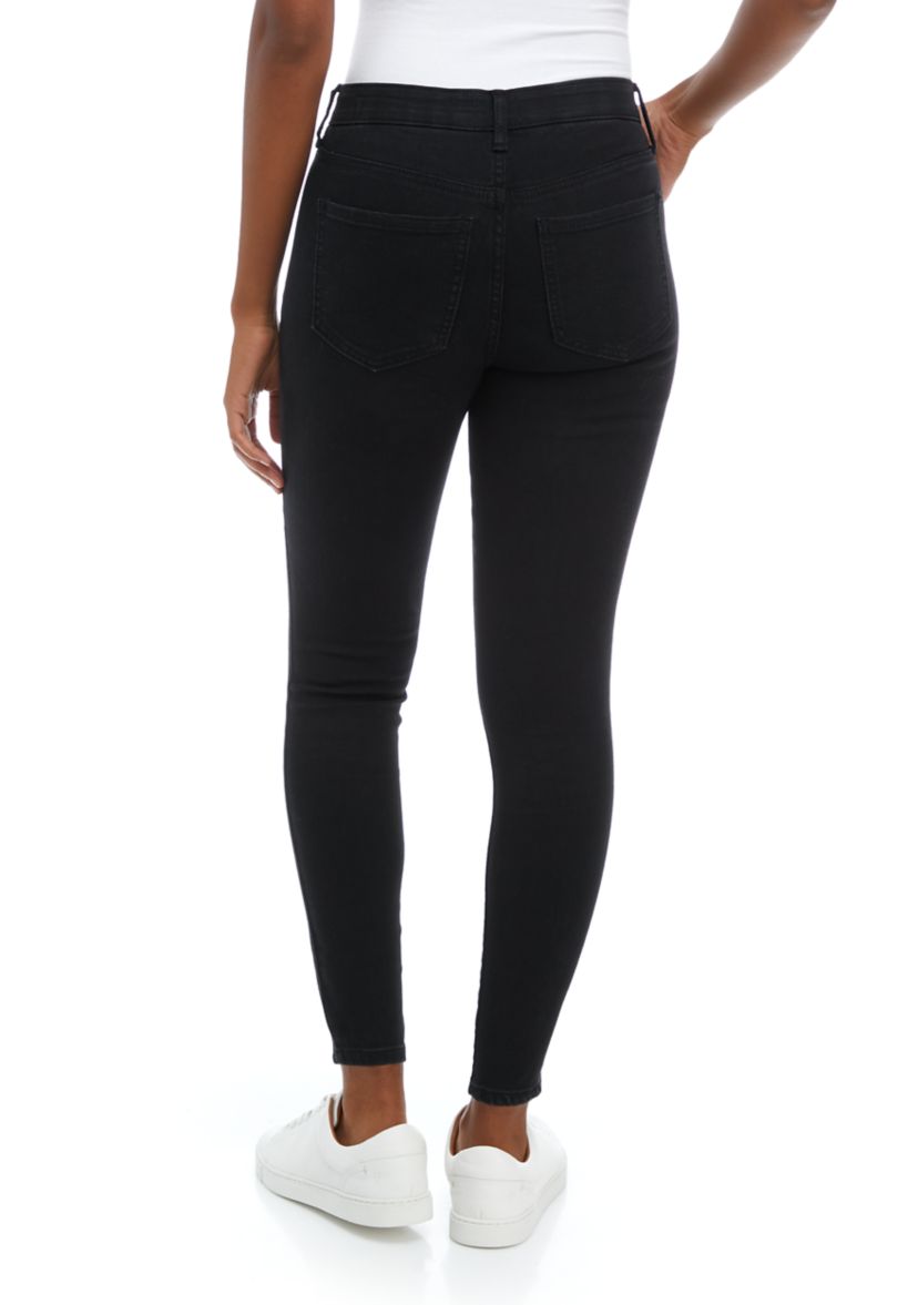 Petite Mid Rise Skinny Jeans