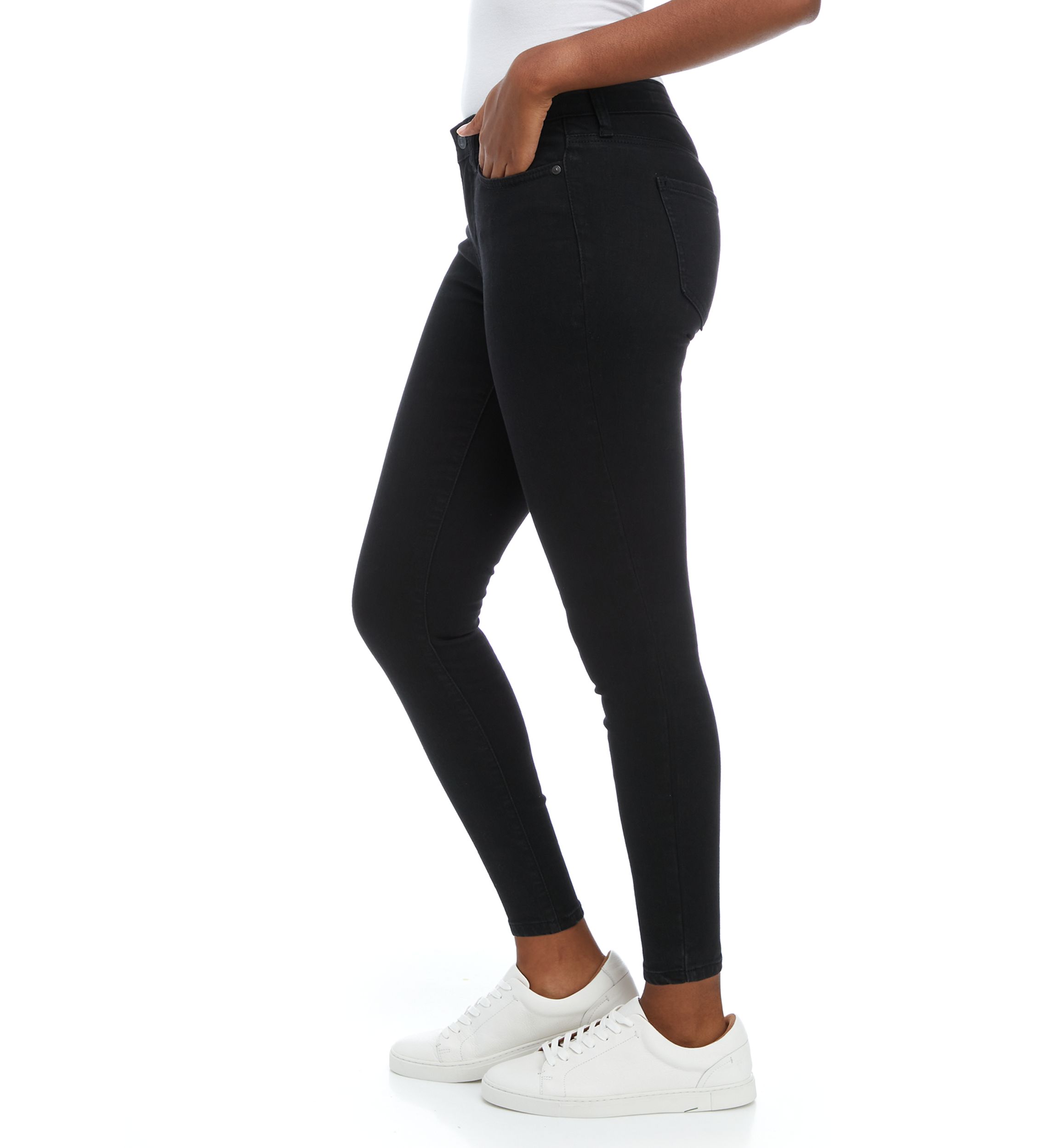 Petite Mid Rise Skinny Jeans