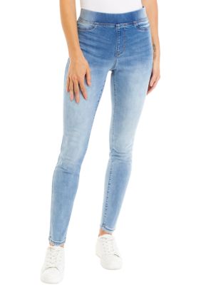 Wonderly Petite High Rise Pull On Skinny Jeans | belk