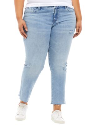 Wonderly Plus Size Relaxed Girlfriend Jeans | belk