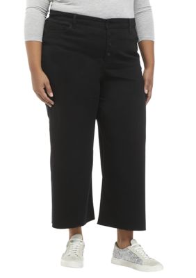 Wonderly Plus Size Wide Leg Crop Pants | belk