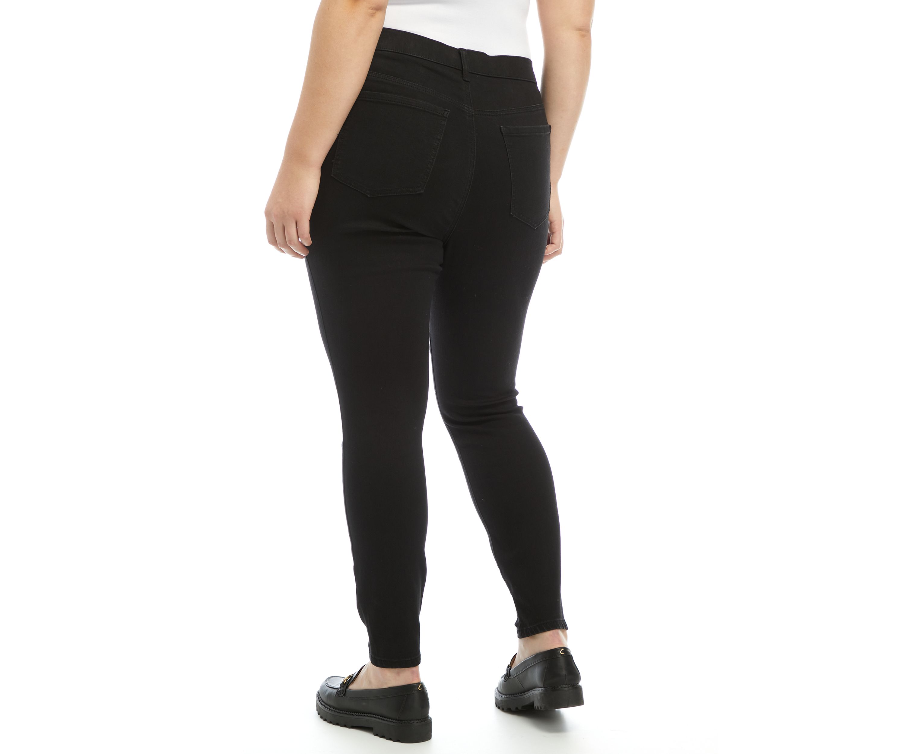 Plus Size High Rise Pull On Jeggings