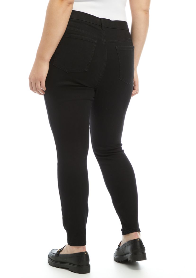 Plus Size High Rise Pull On Jeggings