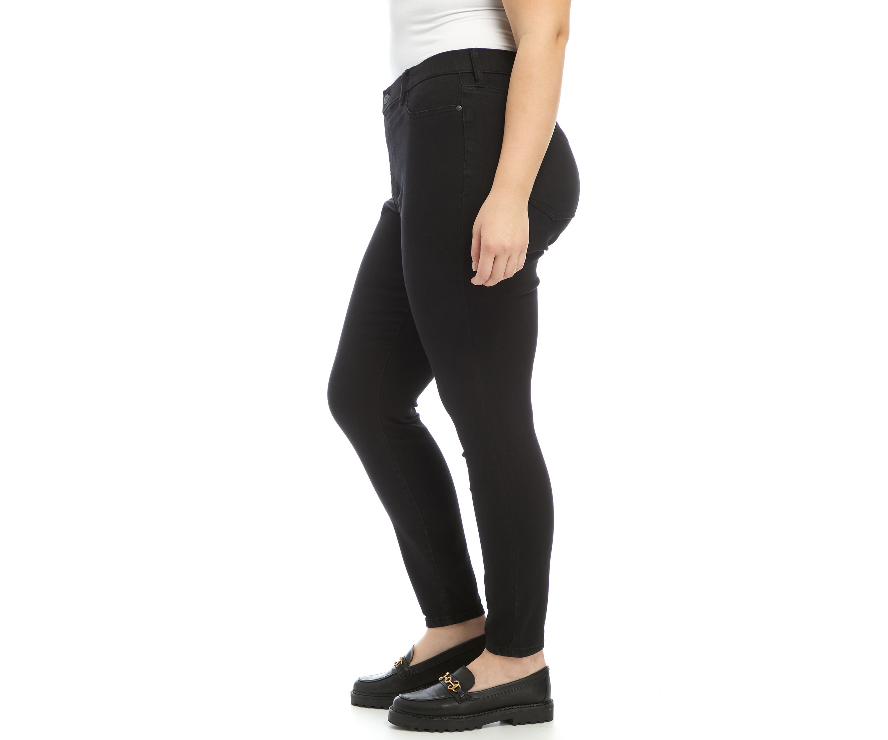 Plus Size High Rise Pull On Jeggings