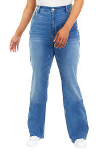 Wonderly Plus Size Elastic Waistband Denim Jeans | belk