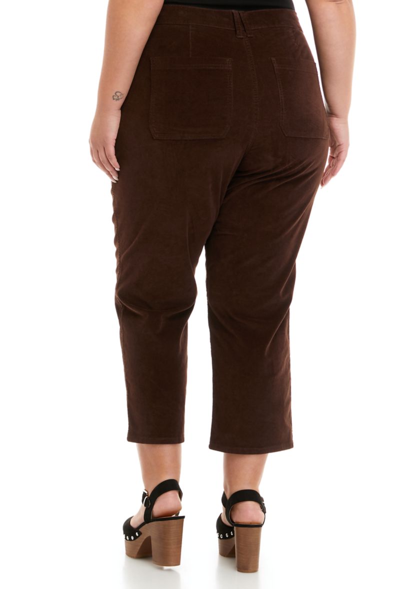 Plus Size High Rise Vintage Straight Jeans