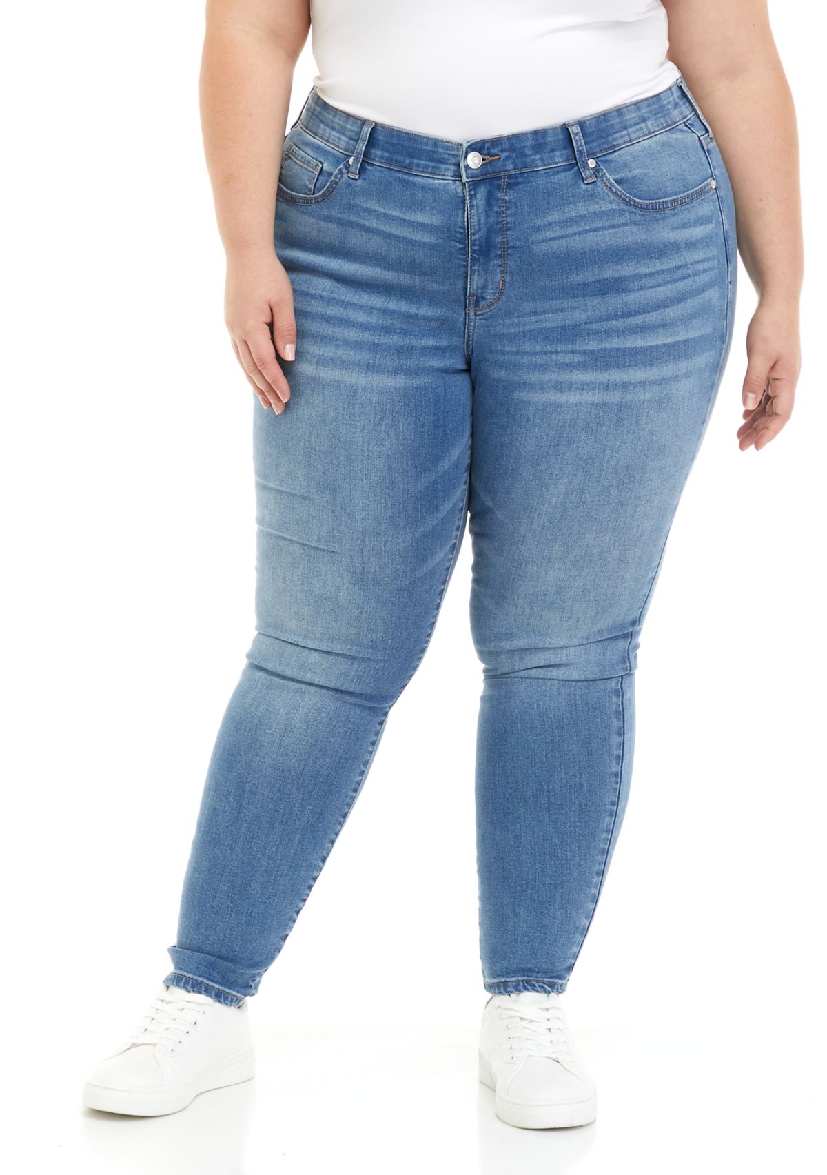 Plus Size Midrise Skinny Jeans
