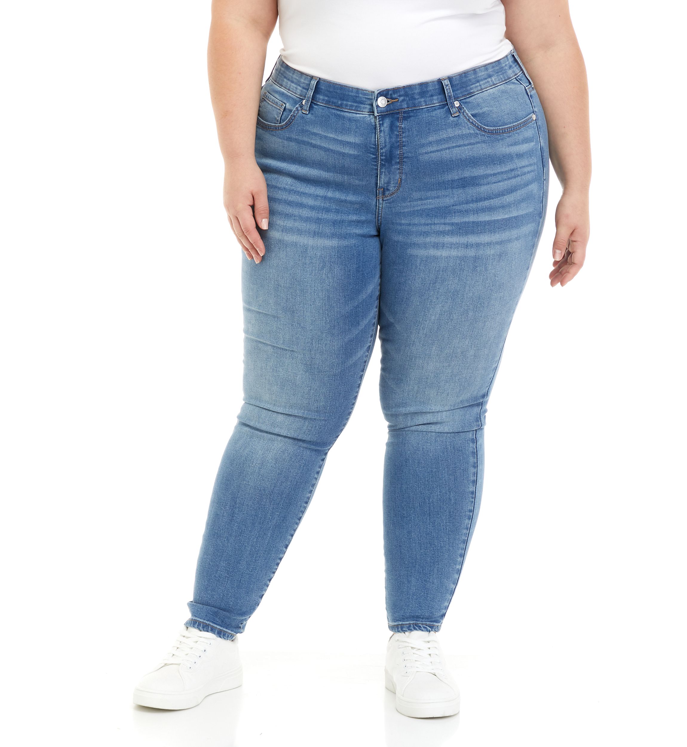 Plus Size Midrise Skinny Jeans