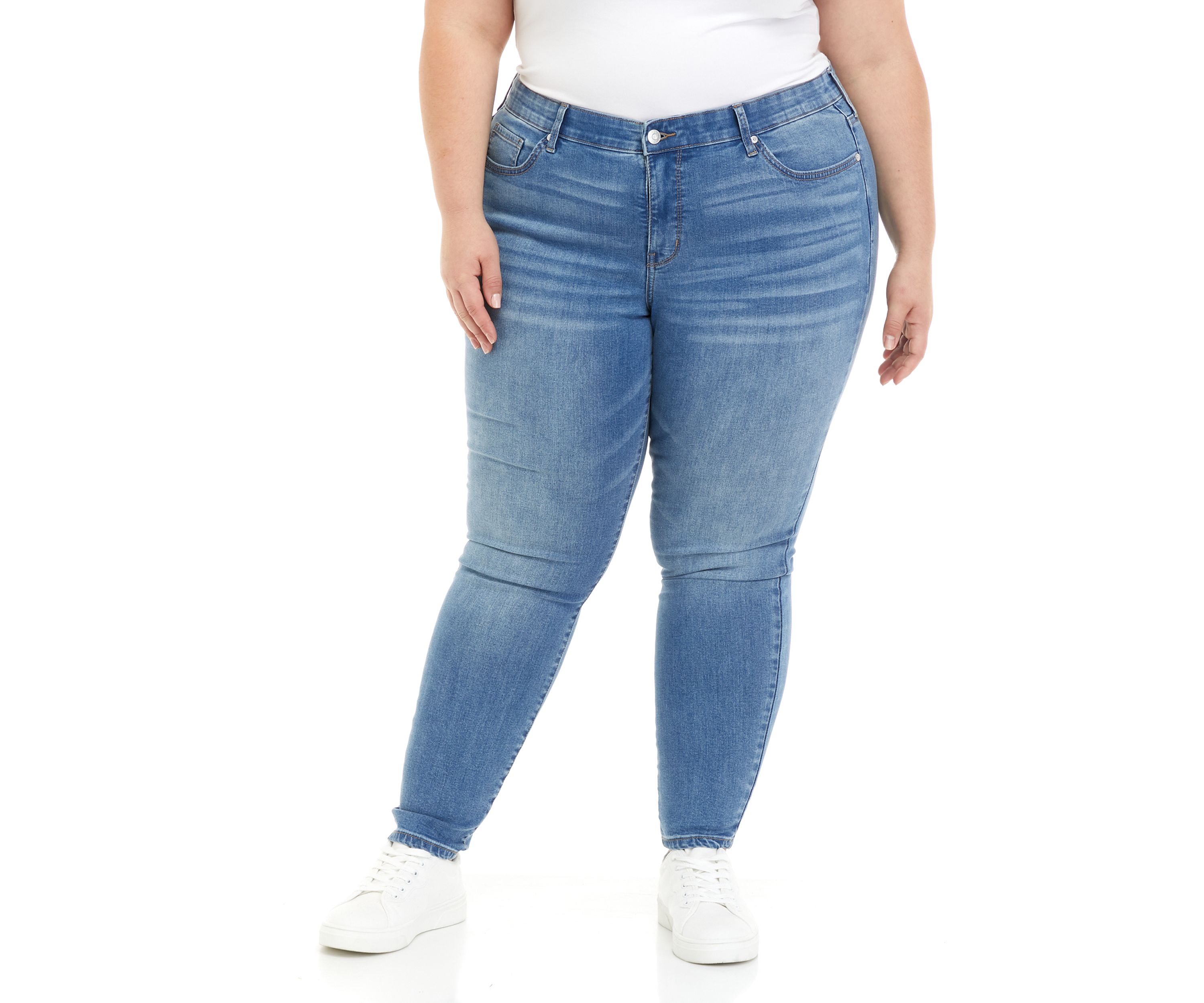 Plus Size Midrise Skinny Jeans