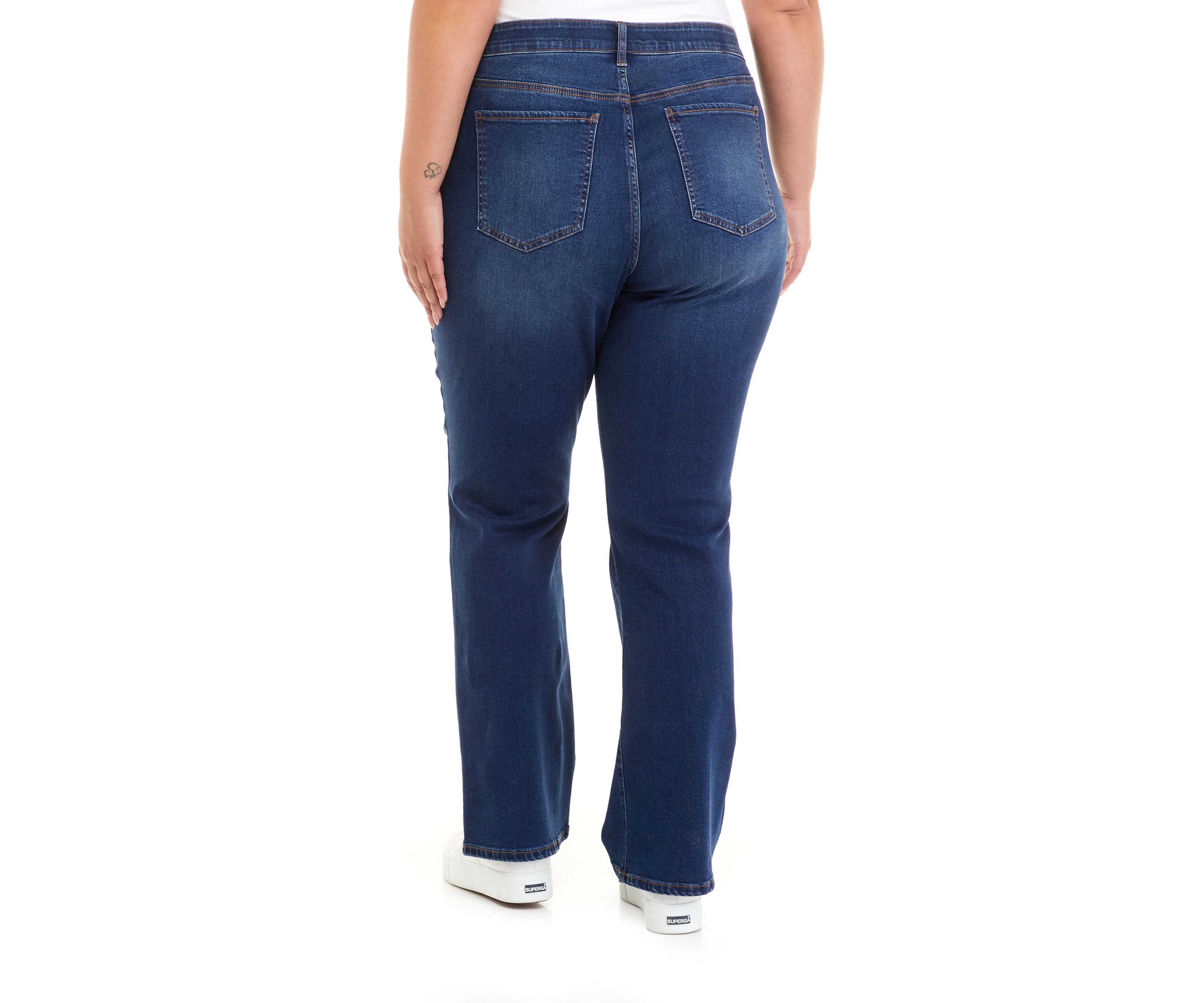 Plus Size Mid Rise Bootcut Jeans 