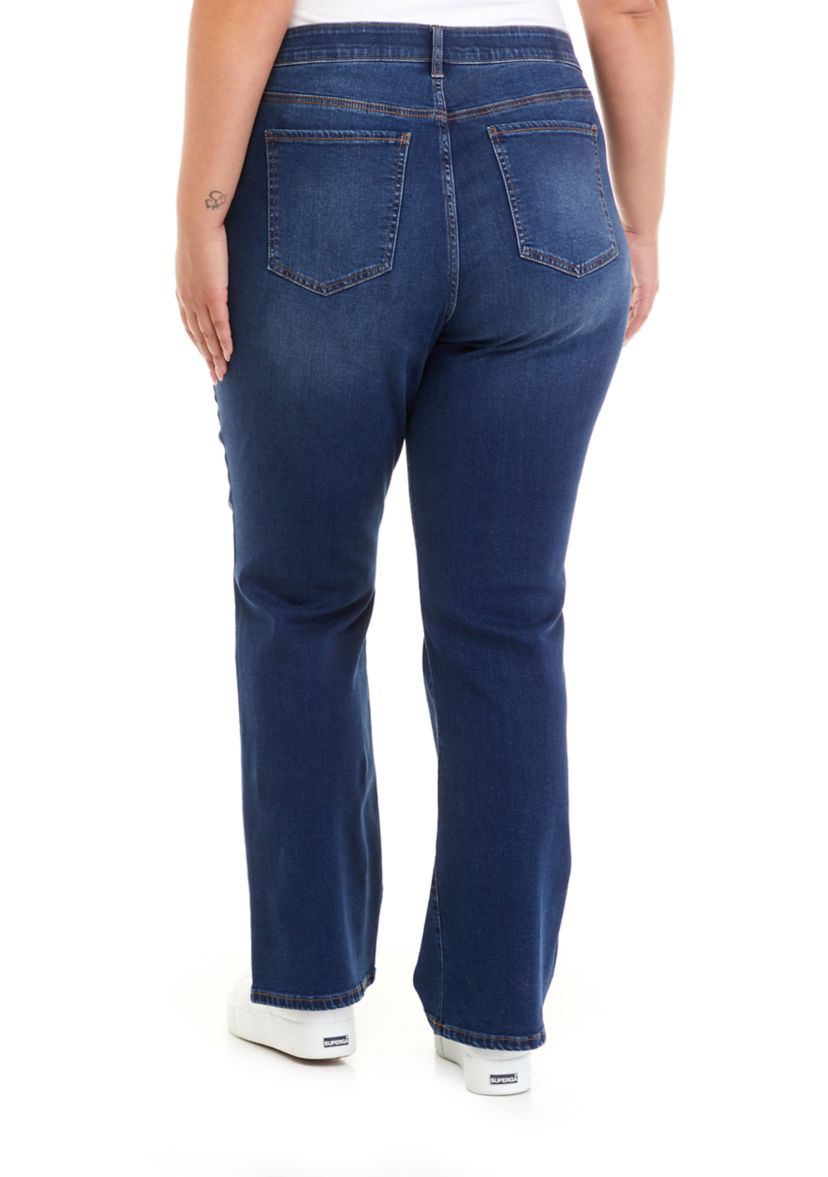 Plus Size Mid Rise Bootcut Jeans 